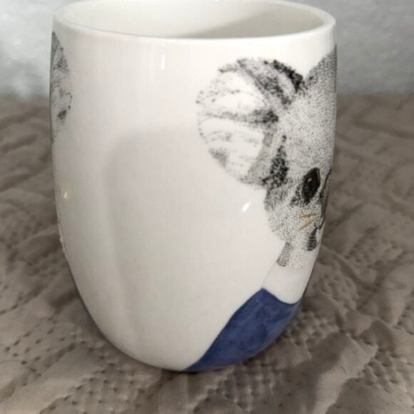Koala Fine China Mug By Pier 1 With Gold Handle 5" Tall - Picture 2 of 5